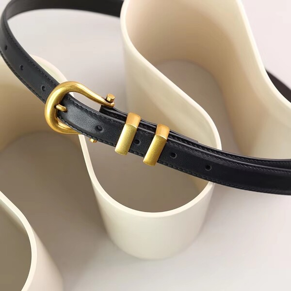 Vintage Metal Ring Buckle Belt