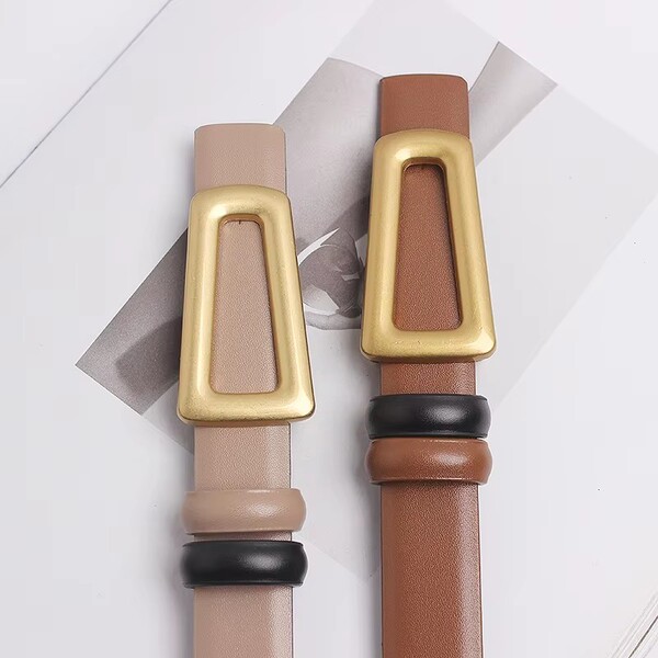 Wholesale New Irregular Gold Buckle Belt