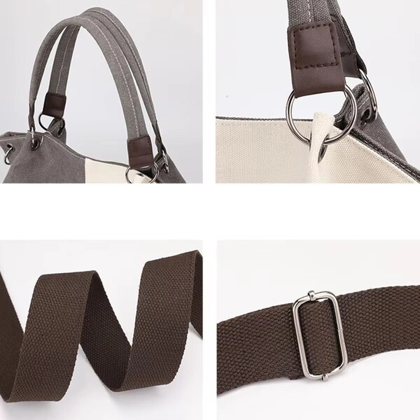 Womens Canvas Multi Purpose Crossbody Bag
