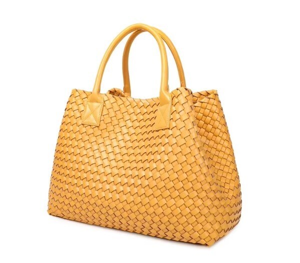 Womens Luxury Handmade Double Side Woven Tote Bag