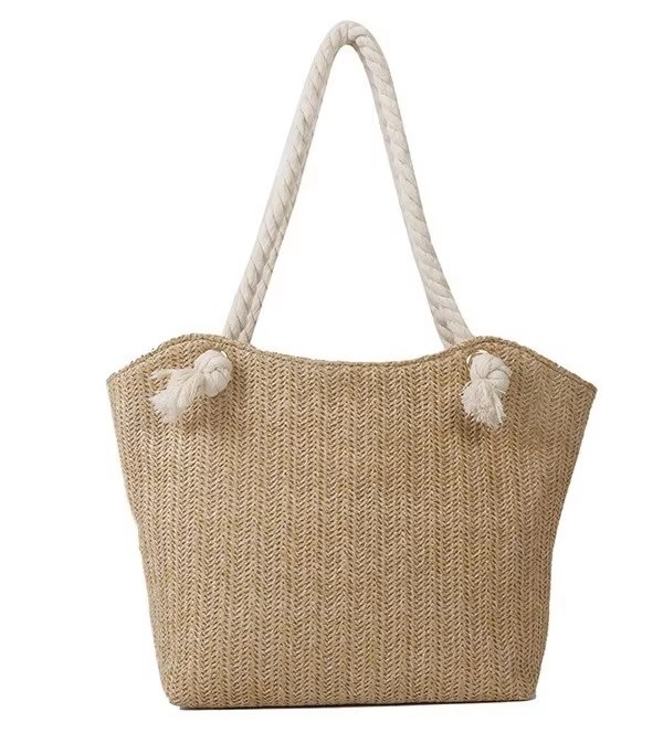 Womens Large Capacity Straw Bag