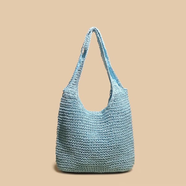 Fashion Straw Large Capacity Beach Casual Womens Bag