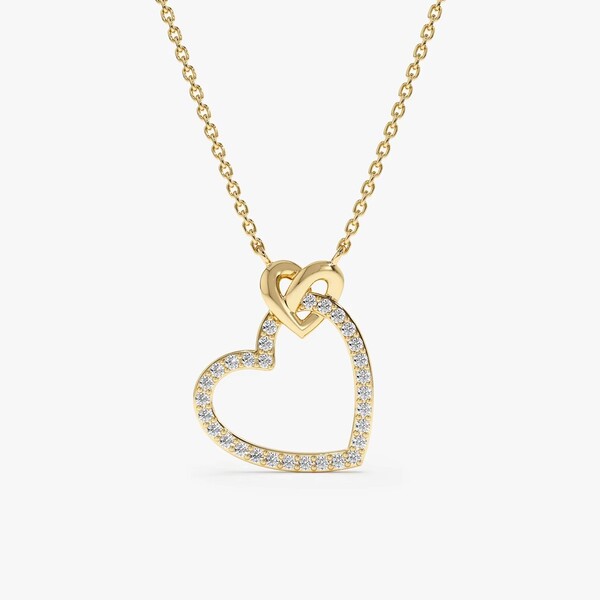 Womens Heart Pendant Necklace