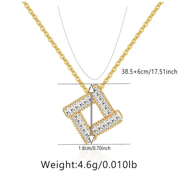 Geometric Brass Necklace