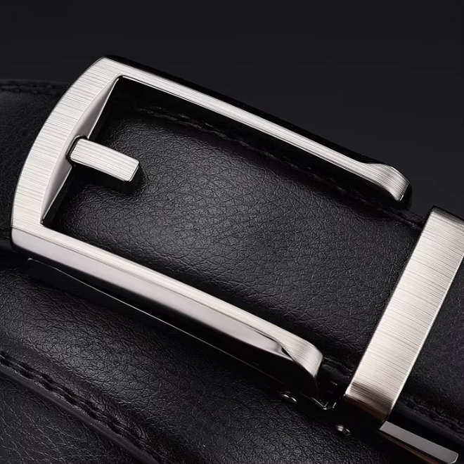 Mens Luxury Ratchet Comfortable Adjustable Click Leather Strap Belt