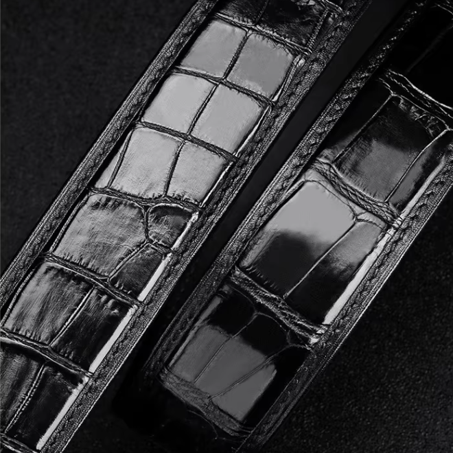 Luxurious Genuine Alligator Leather Mens Belts