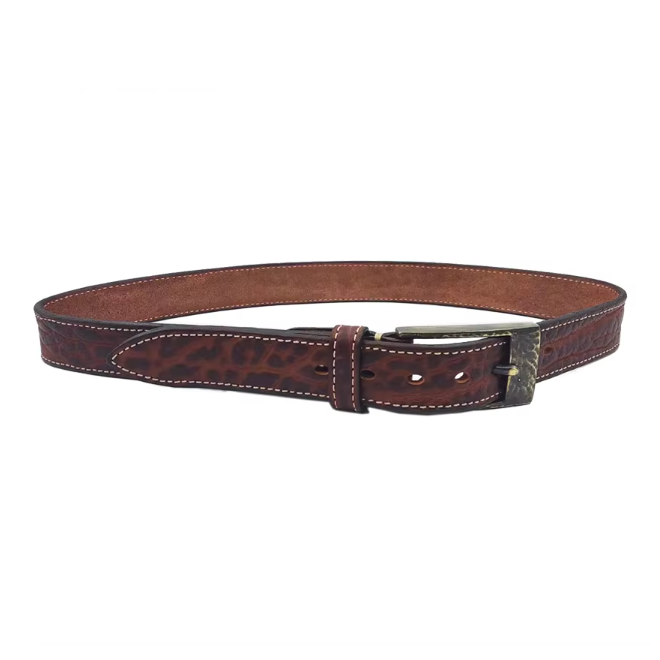 Retro Crack Embossing Genuine Leather Belt