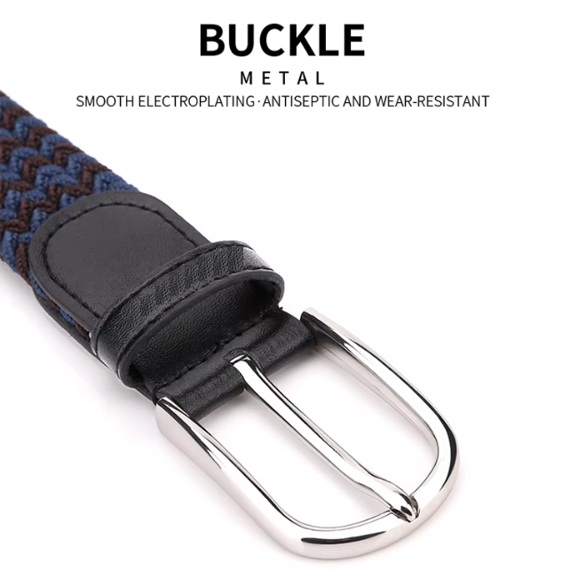 Wholesale Elastic Mens Braided Leather Belts