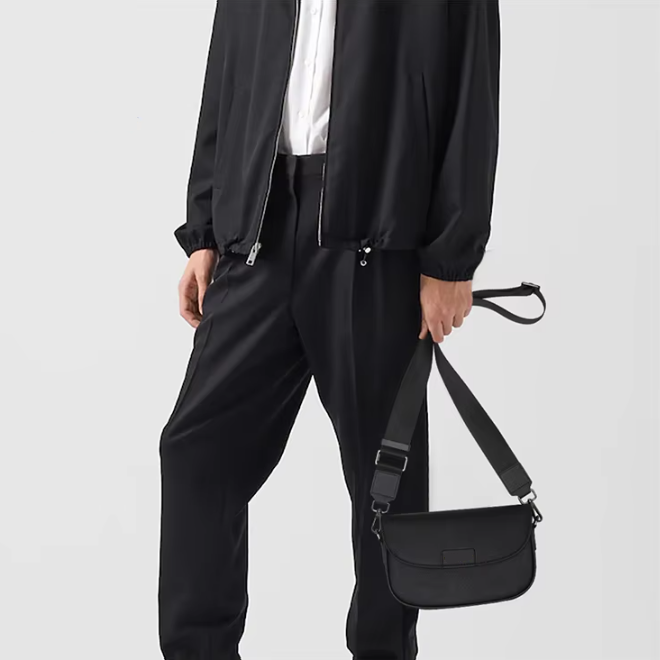 Mens Casual Fashionable Leather Shoulder Bag