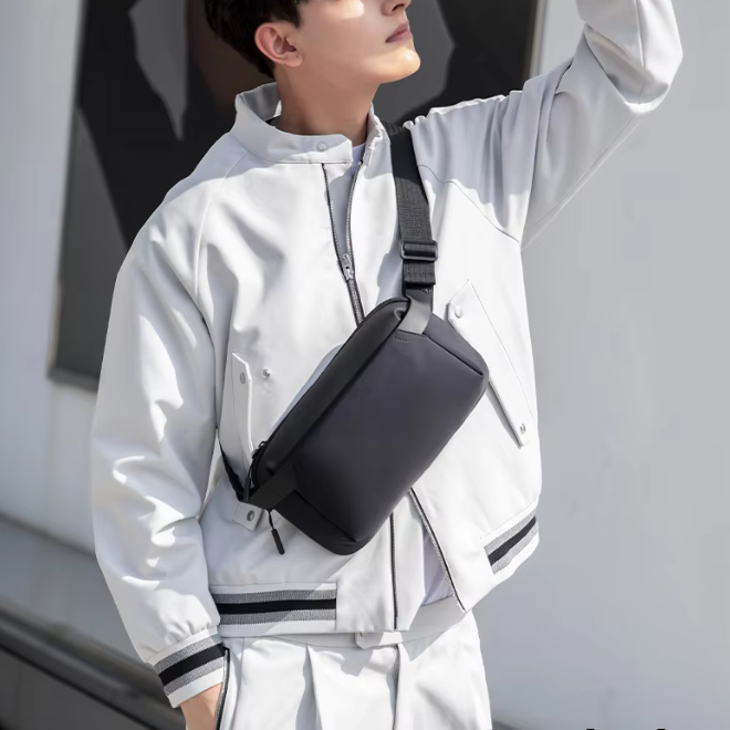 Mens Casual Fashionable Riding Small Crossbody Bags